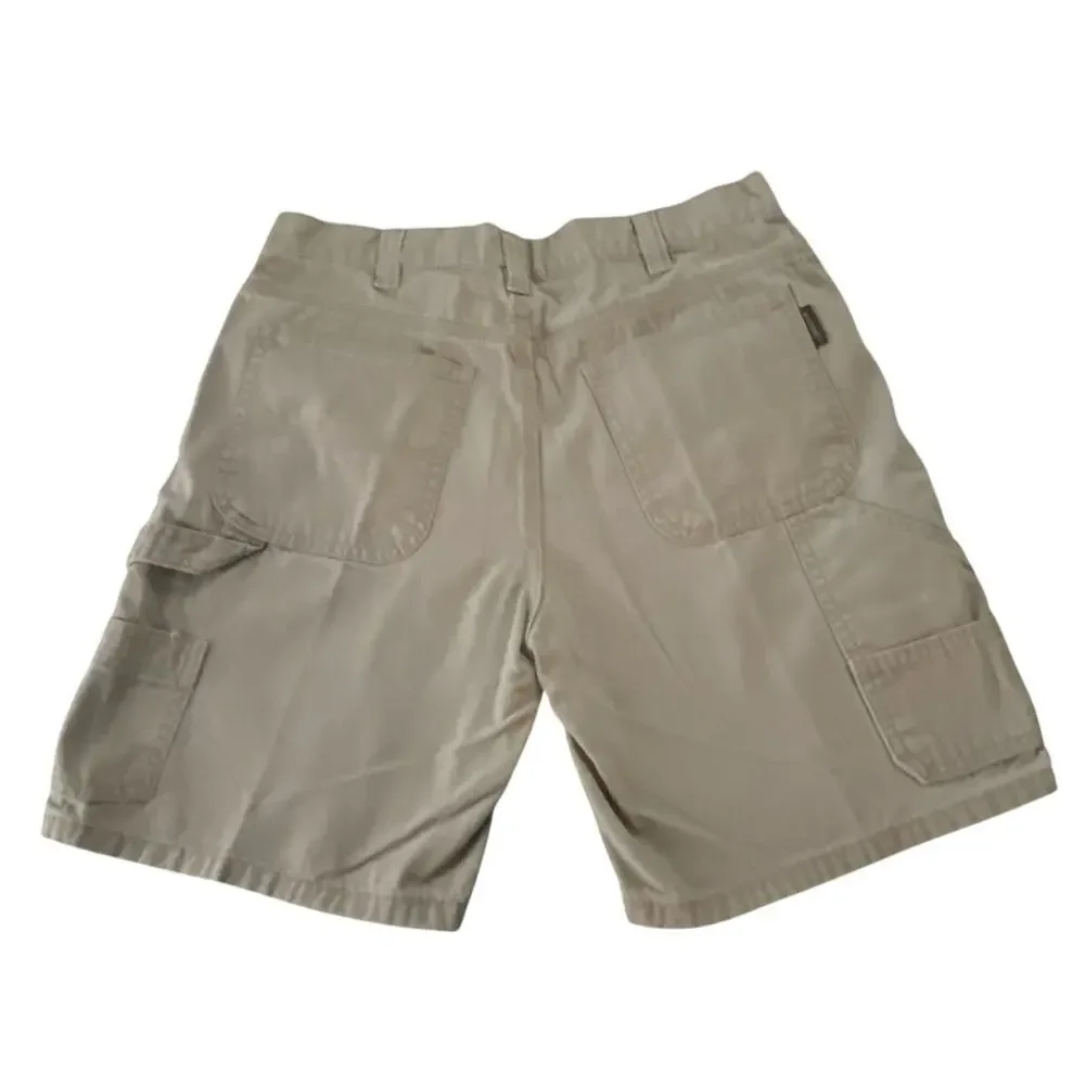 Wolverine Men's Cargo Shorts 34 Khaki Cotton Durable Workwear Carpenter Pants